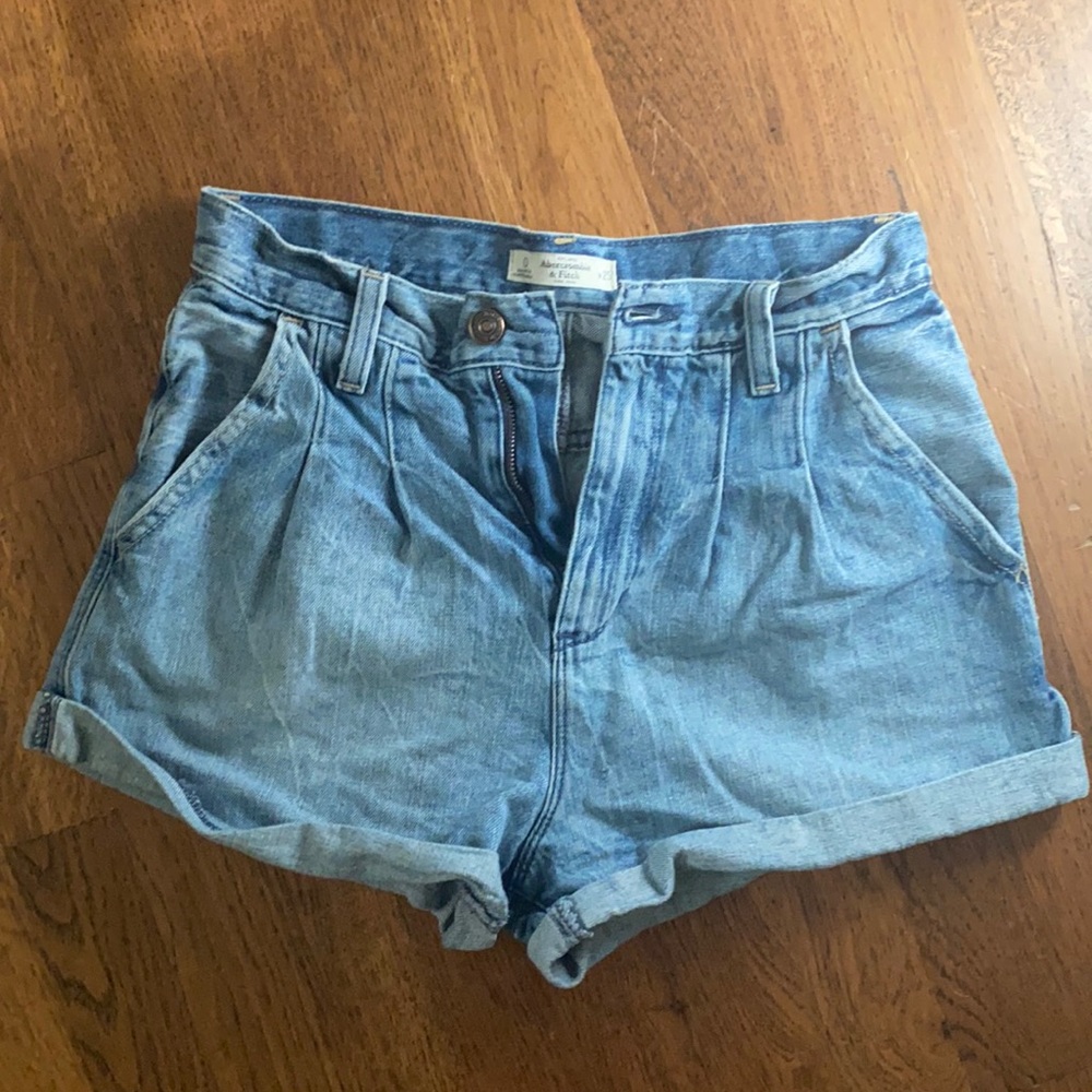 Abercrombie & Fitch high waisted jean shorts